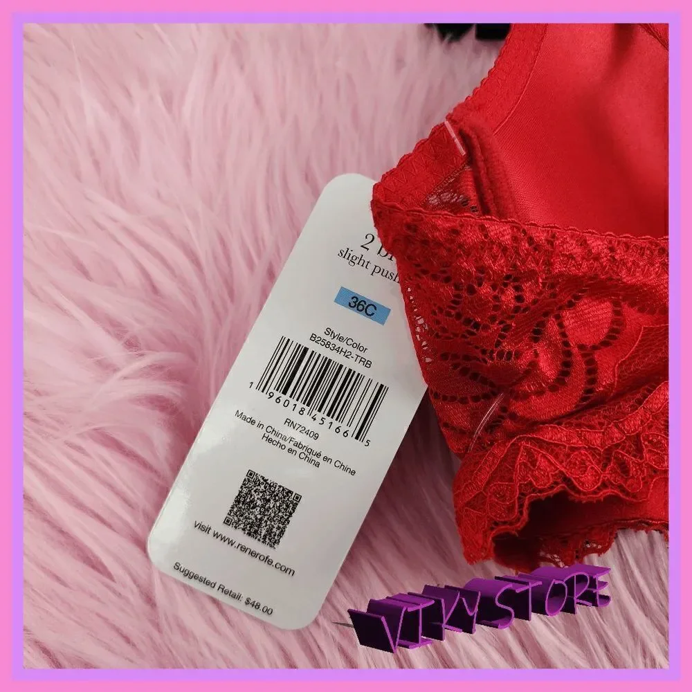 NWT Chic Comfort: {Rene Rofe} 2 Bras Set (36C) NWT - Picture 6 of 6